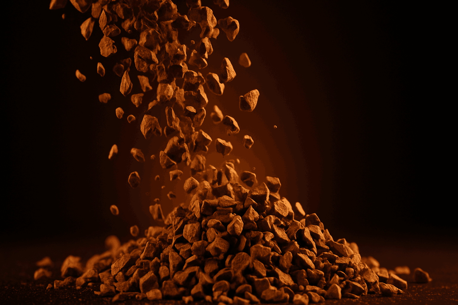 Industrial instant coffee granules